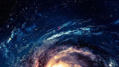Spiral Galaxy at the Edge of the Universe wallpaper