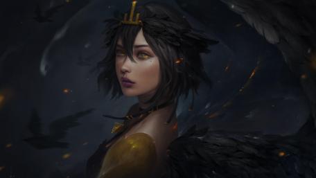 Dark fantasy woman wallpaper