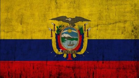 Ecuador Flag Abstract Art Design wallpaper
