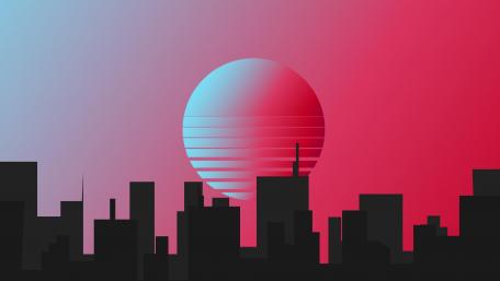 Urban style retro minimalist wallpaper