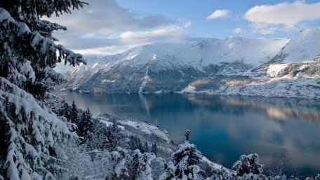 Norwegian fjord wallpaper