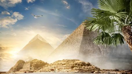 Egyptian pyramids wallpaper