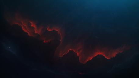 Red nebula wallpaper