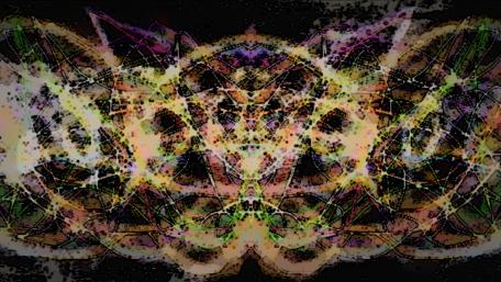 Vibrant Abstract Fusion of Colors and Shapes wallpaper