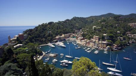 Portofino harbour wallpaper