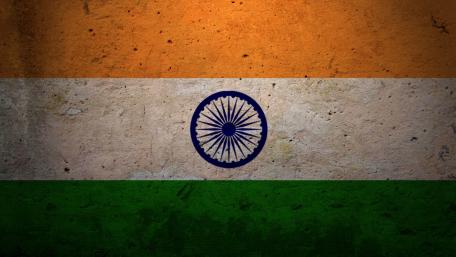 Tricolor Grunge Flag of India wallpaper