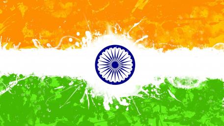 Vibrant Tribute to the Indian Flag Design wallpaper