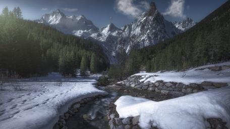 French Alps wallpaper