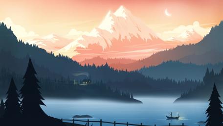 Night fishing wallpaper