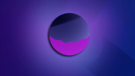 Purple Planet Minimal Art Wallpaper for Modern Aesthetics wallpaper