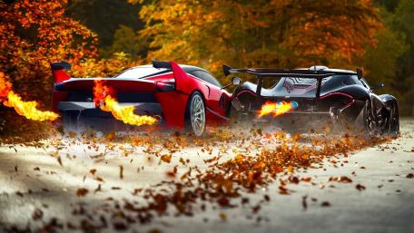 Ferrari FXX-K McLaren P1 wallpaper