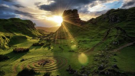 Fairy glen, Scotland wallpaper