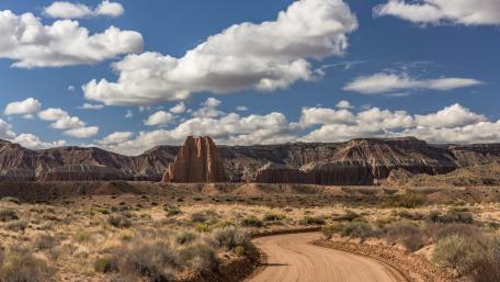 Desert road wallpaper