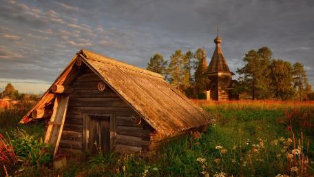 Malye Korely open-air ethnographic museum wallpaper