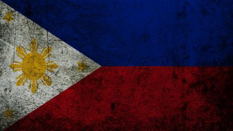Bold and Grunge Style Philippine Flag Wallpaper wallpaper