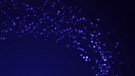 Shimmering Blue Cosmos in Abstract Art wallpaper
