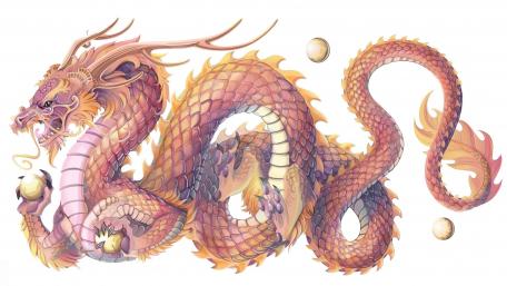 Enchanted Dragon in Serpentine Elegance wallpaper