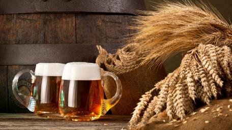 Cheers to Golden Brews and Barrels! wallpaper