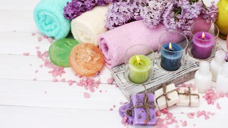 Relaxing Spa Retreat Inspired Wallpaper wallpaper