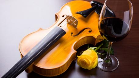 Elegance of Music and Romance wallpaper