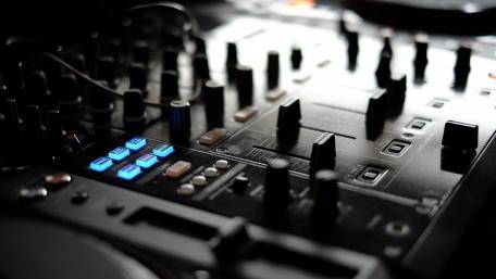 DJ Console Close-Up for Music Lovers wallpaper