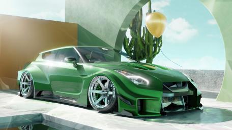 Nissan GTR Liberty Walk Shooting Brake wallpaper
