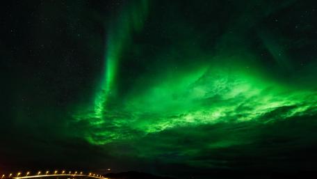 Ethereal Dance of the Aurora Borealis wallpaper