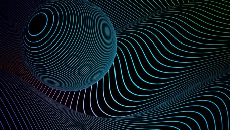 Neon Sphere Symphony wallpaper