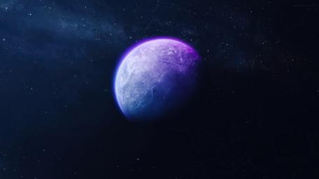 Enigmatic Cosmic Planet in 4K wallpaper