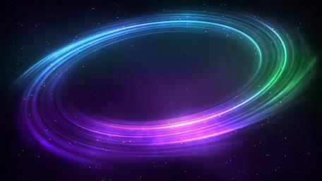 Colored light ellipse wallpaper