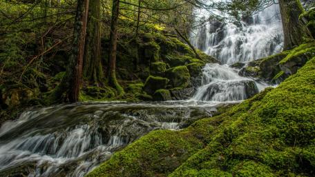 Mary Vine Creek waterfall wallpaper