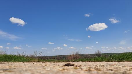 Clouds over the road wallpaper