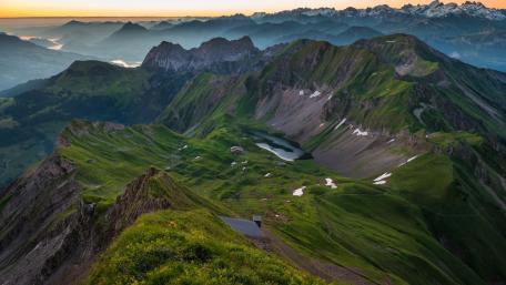 Swiss Alps view wallpaper