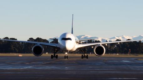 A Majestic Airliner Ready for Takeoff wallpaper