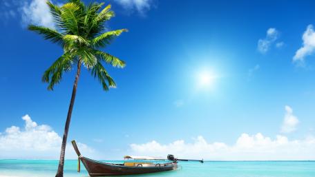 Tropical Serenity at Sea wallpaper