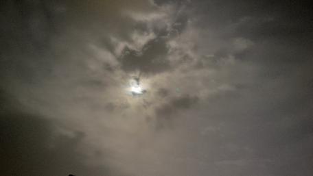 Mysterious Night Sky with Clouds and Moonlight wallpaper