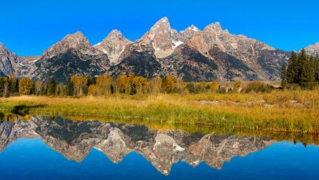 Grand Teton reflection wallpaper