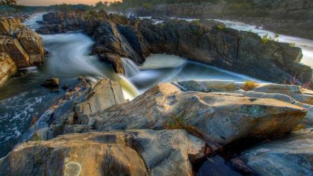 Serenity by the Stream in Nature's Embrace wallpaper