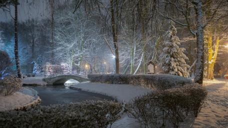 Serene Winter Wonderland Scene wallpaper