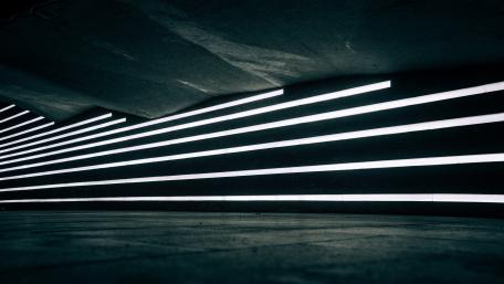 Neon Stripes in the Shadows wallpaper