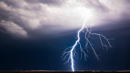 Electric Fury Illuminating the Dark Sky wallpaper