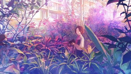 Enchanted Botanical Haven wallpaper