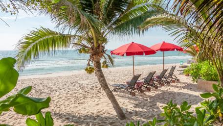 Tropical Beach Getaway Awaits You wallpaper