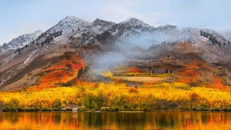 Autumn Serenity by the Lake wallpaper