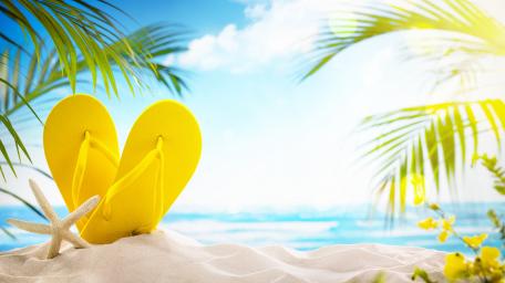 Sunny Beach Vibes for Summer Relaxation wallpaper