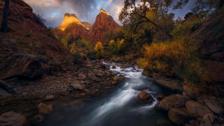 Court of the Patriarchs, Zion National Park wallpaper