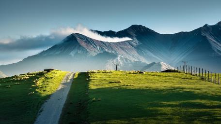 Mountain Road Serenity wallpaper