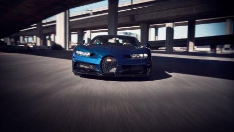 Blue Bugatti Chiron wallpaper