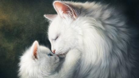 Mother's Love in Fantasy Realm wallpaper