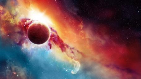 Ethereal Cosmic Dawn wallpaper
